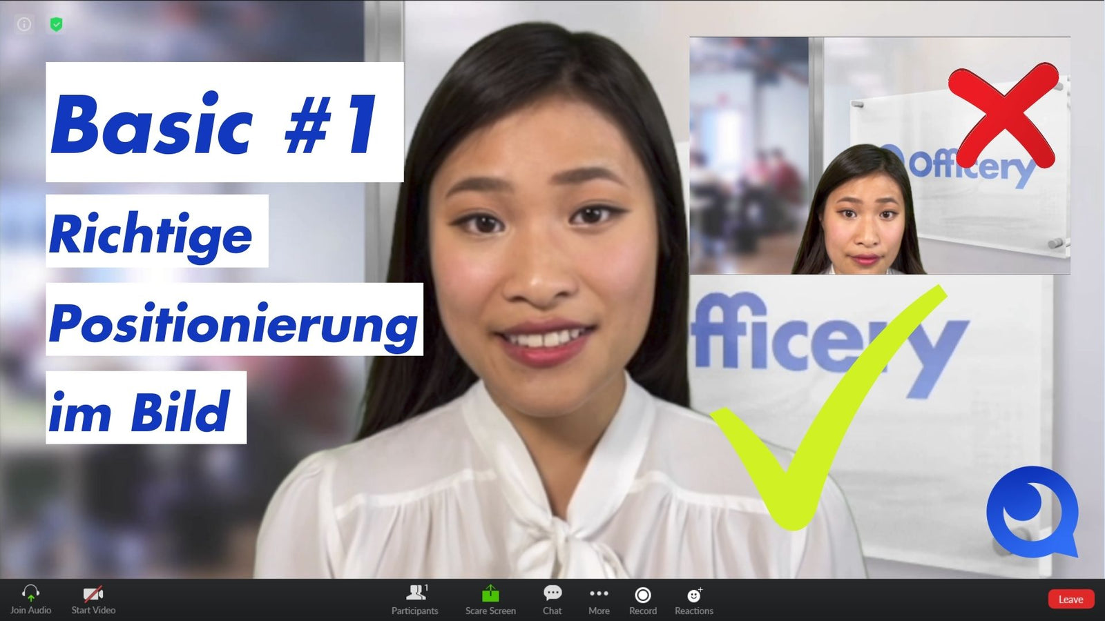 Professionell in Zoom aussehen: Wie positioniere ich mich richtig im Bild?