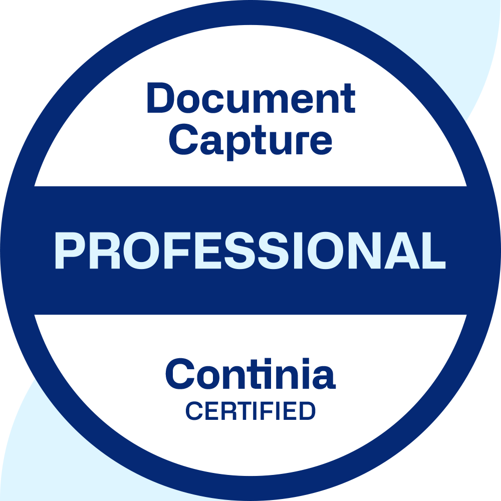 Continia Document Capture Zertifizierung