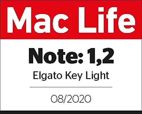 Elgato Key Light, Professionelles Studio LED Panel mit 2800 Lumen, Vielseitige Farbtemperatur, App-Enabled, für PC and Mac, Metall Schreibtisch Befestigung